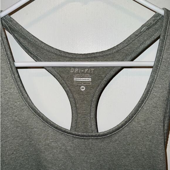 Nike Dri-Fit Racerback Tank Gray Women's size M - Picture 3 of 6